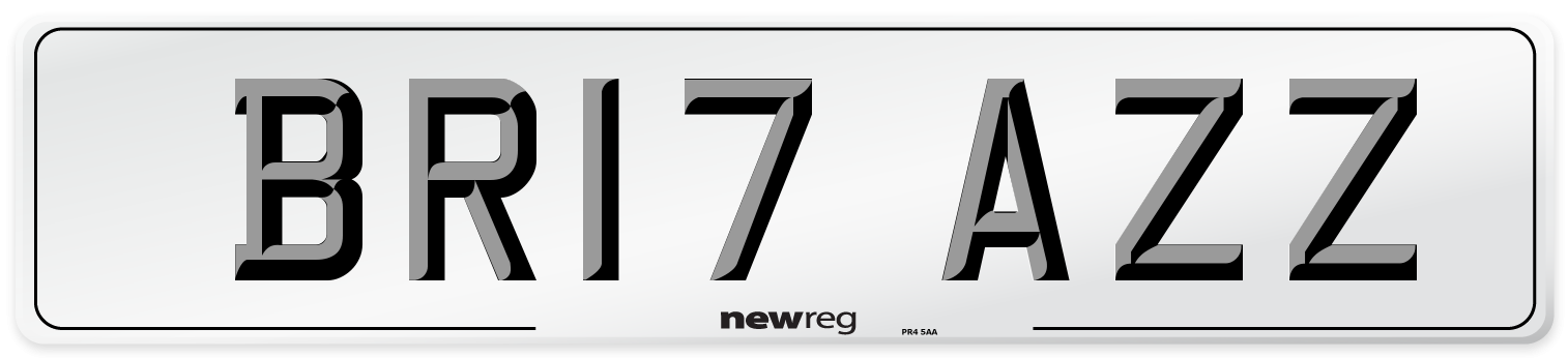 BR17 AZZ Number Plate from New Reg